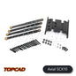 Topcad Alloy Chassis Linkage (4) & Skid Plate for Dingo/ SCX10 [AXS1-05V2]