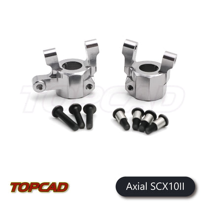 Topcad Alloy Caster Block (2) for Axial SCX10 II [AXS2-04]