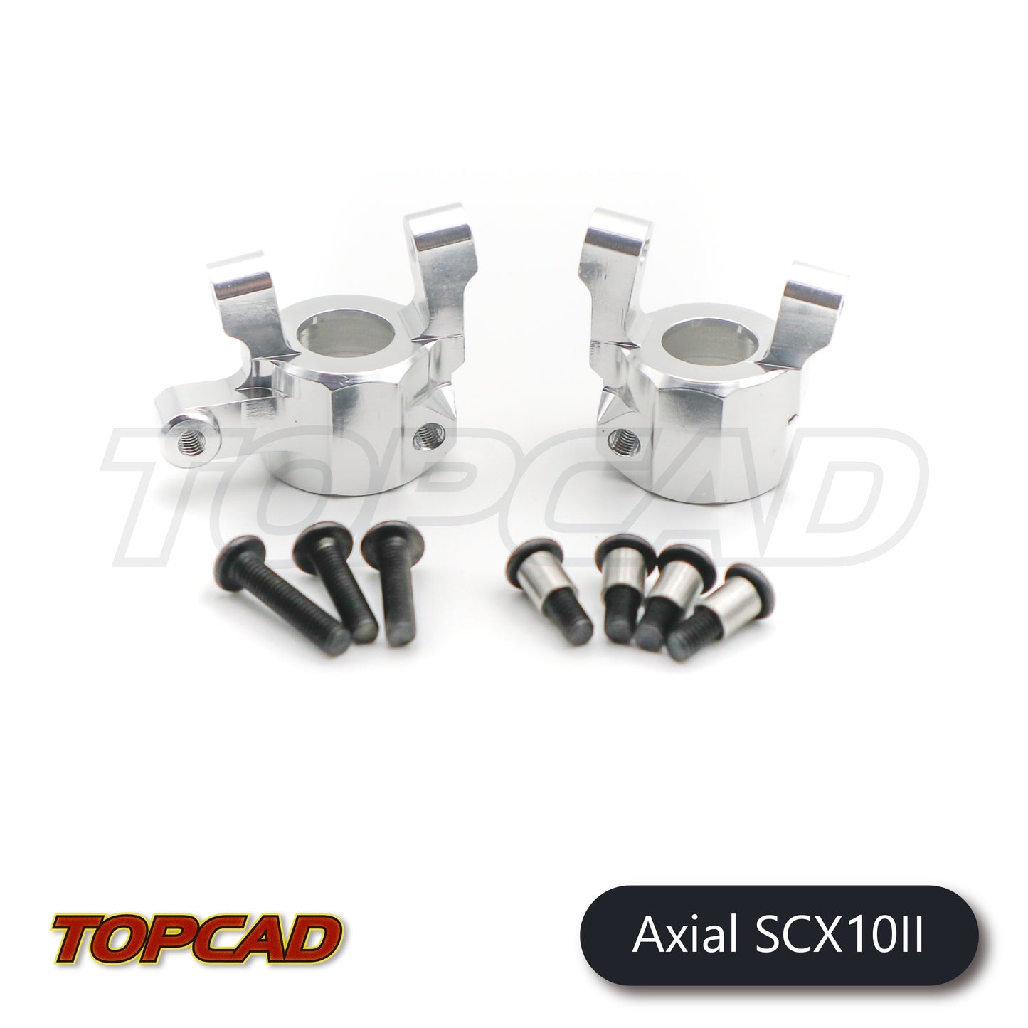 Topcad Alloy Caster Block (2) for Axial SCX10 II [AXS2-04]