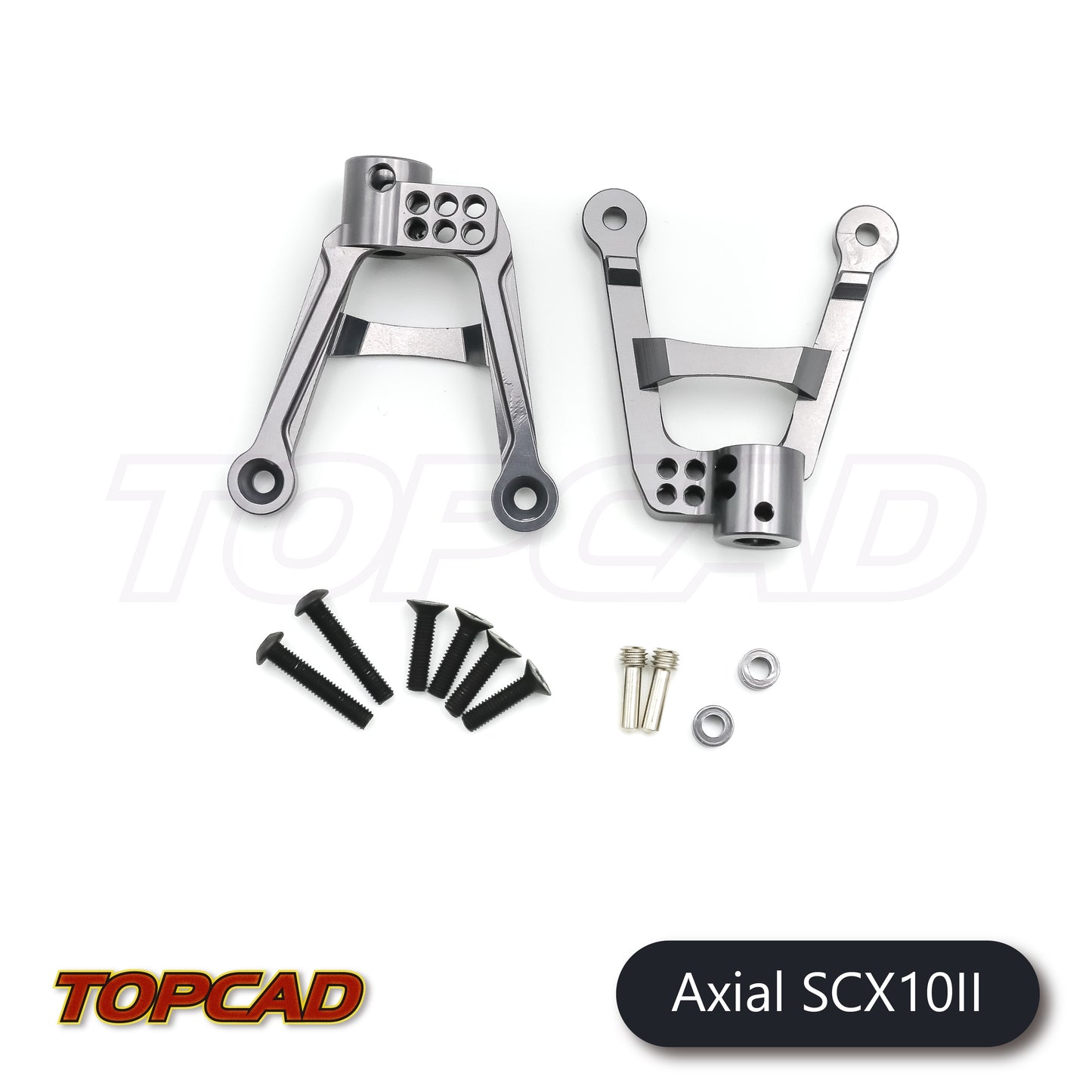 Topcad Alloy Rear Shock Mount Set for Axial SCX10 II [AXS2-12]