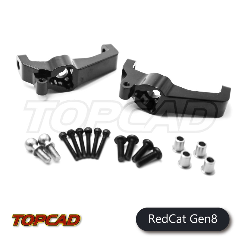 Topcad Alloy Front Caster Mounts (2) for Redcat Gen8 [RCG8-04]