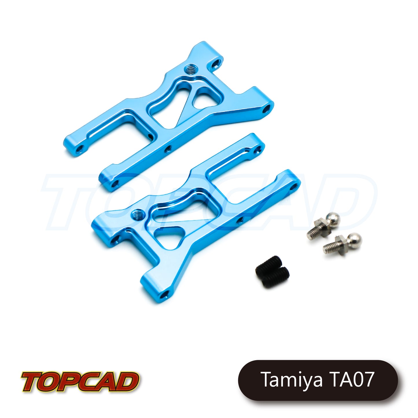 Topcad Alloy Front Suspension Arm Set (2) for Tamiya TA07/TB04 [TA07-01]