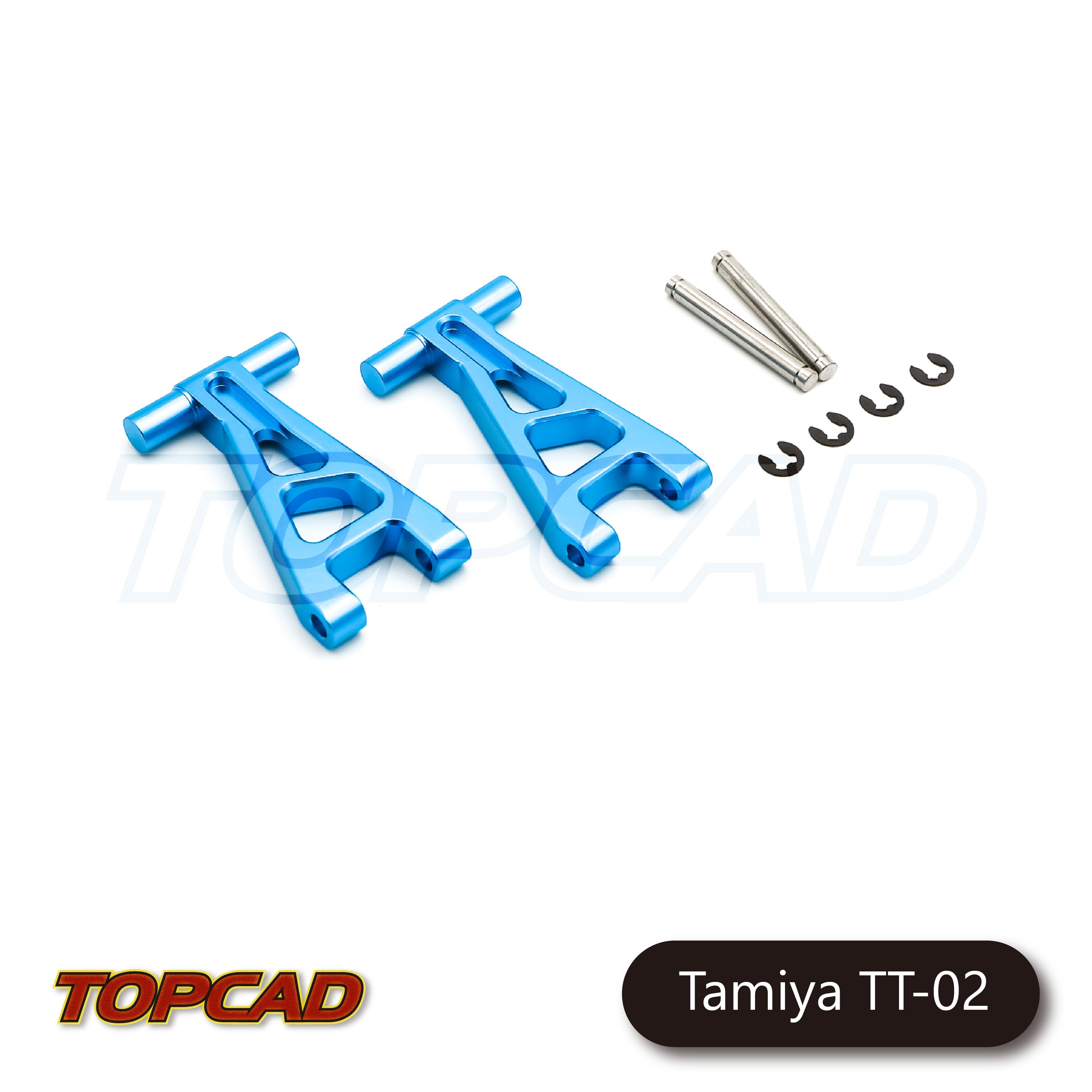 Topcad Aluminum Rear upper arm (2) for Tamiya TT02 [TAT2-03]