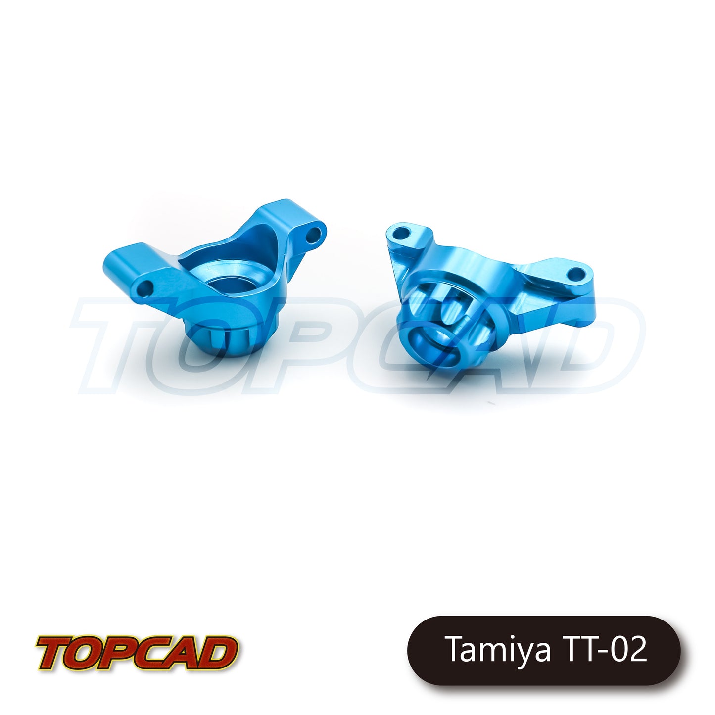 Topcad Aluminum Rear Hub Carrier (2) for Tamiya TT02 [TAT2-10]