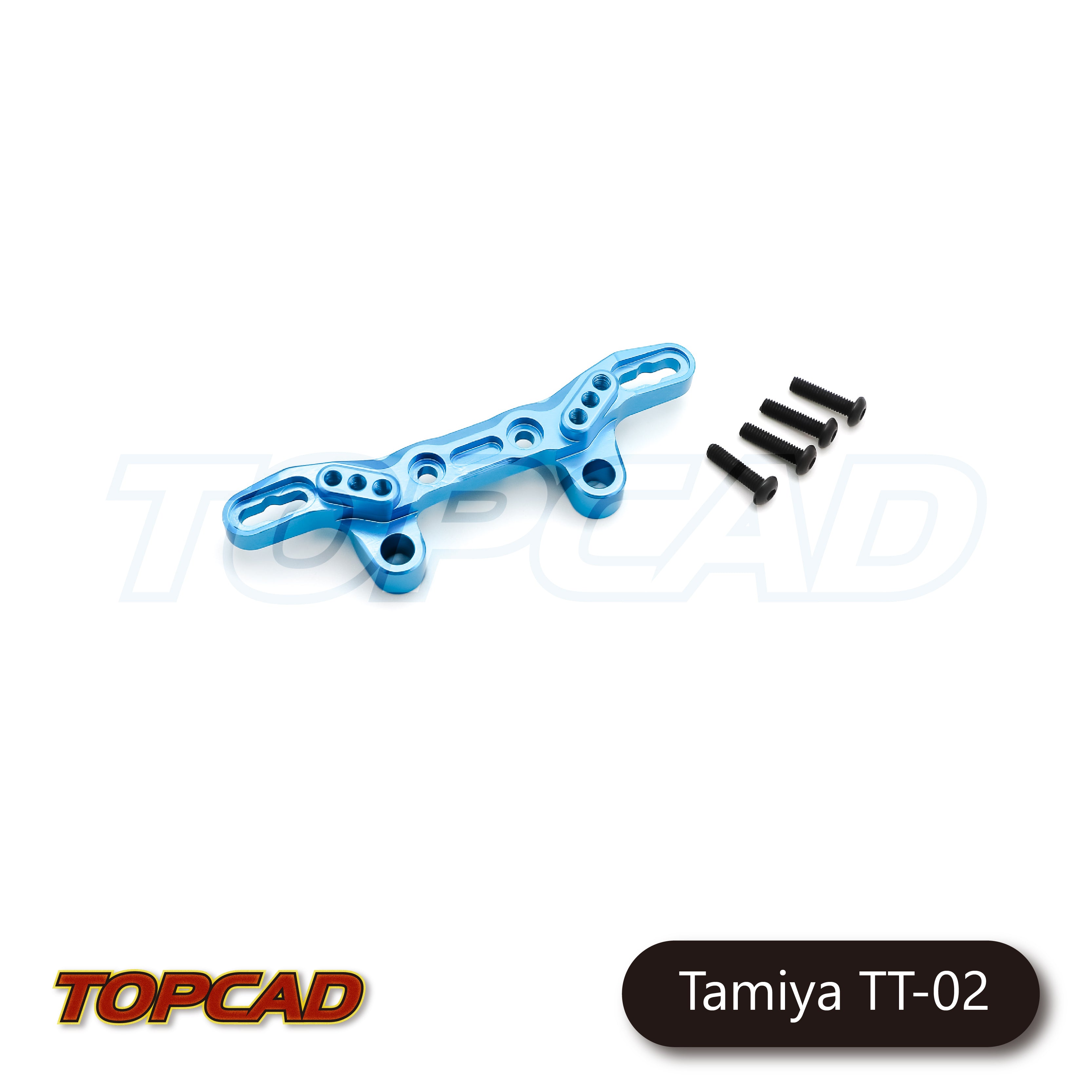 Topcad Aluminum Front / Rear Shock Tower for Tamiya TT02 [TAT2-12]