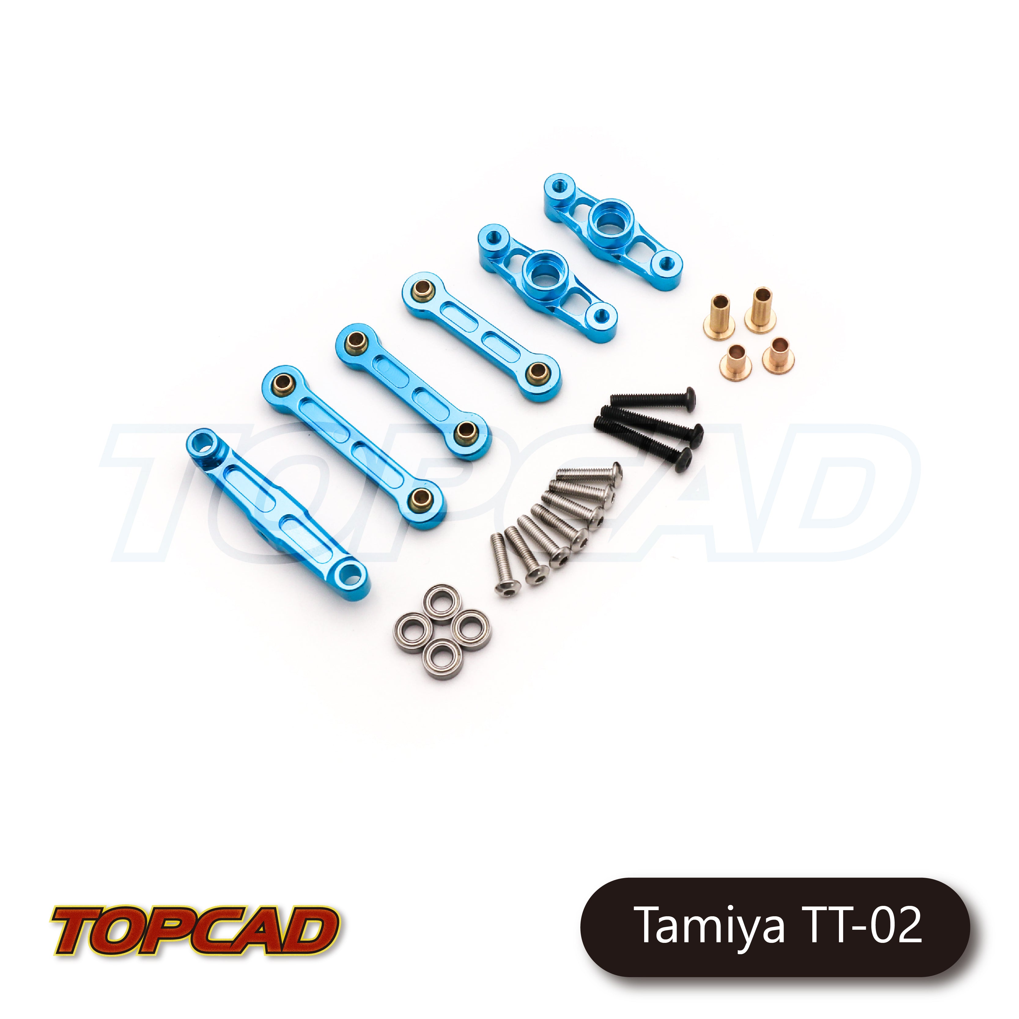 Topcad Aluminum Centre Steering Set for Tamiya TT02 [TAT2-14]