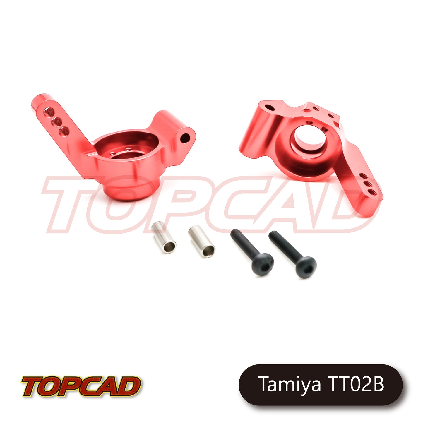 Topcad Alloy Rear Hub Carrier set for TT02B [TAT2-52]