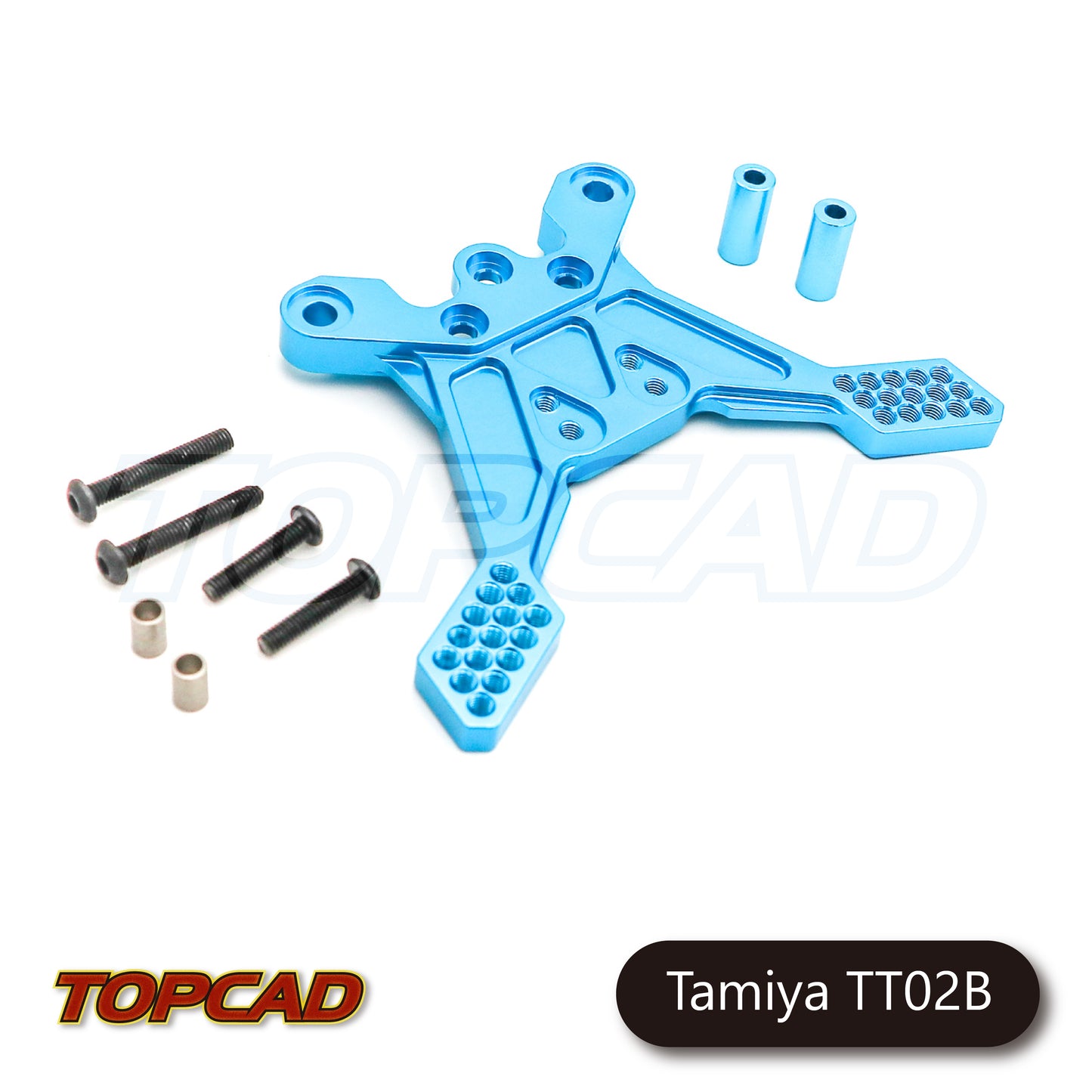 Topcad Alloy Rear Multi Angle Shock Mount for TT02B [TAT2-57]