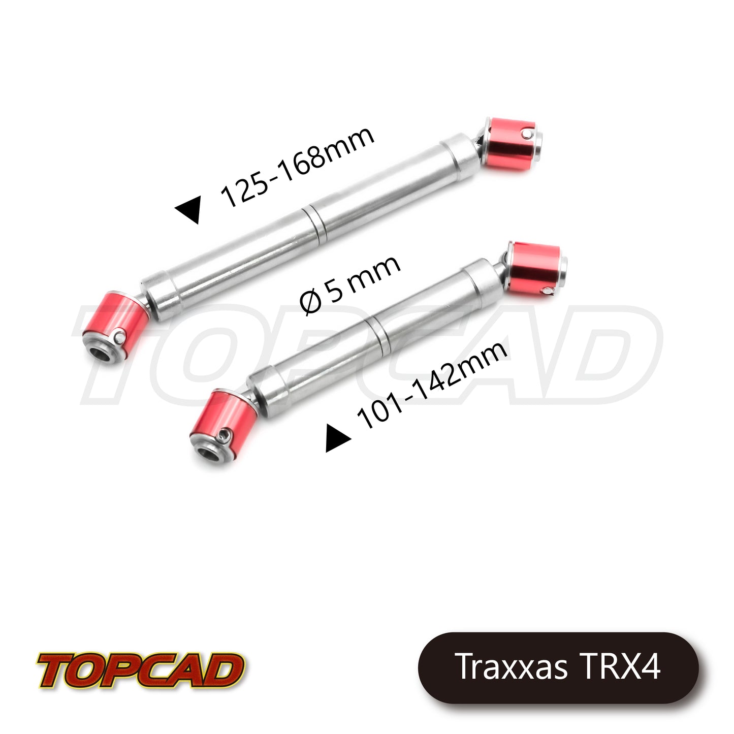 Topcad Stainless Steel Front / Rear Center Shaft Set for 1/10 Traxxas TRX-4 [TRX4-12]